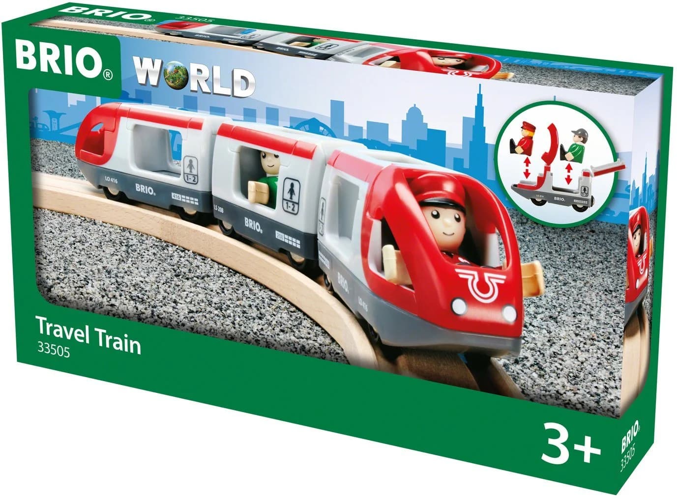 BRIO® Spielzeug-Eisenbahn BRIO® WORLD Roter Reisezug 3-tlg. - Bild 4