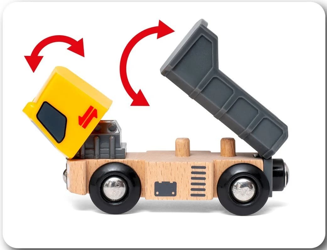BRIO Baustellenfahrzeuge Set 3-tlg. Kipper Walze Bagger m. Anhänger - Bild 5