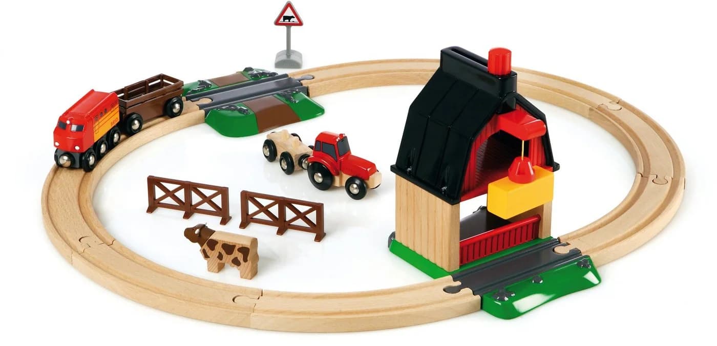 BRIO® Spielzeug-Eisenbahn BRIO® WORLD Bauernhof Set 20-tlg. Holz - Bild 3