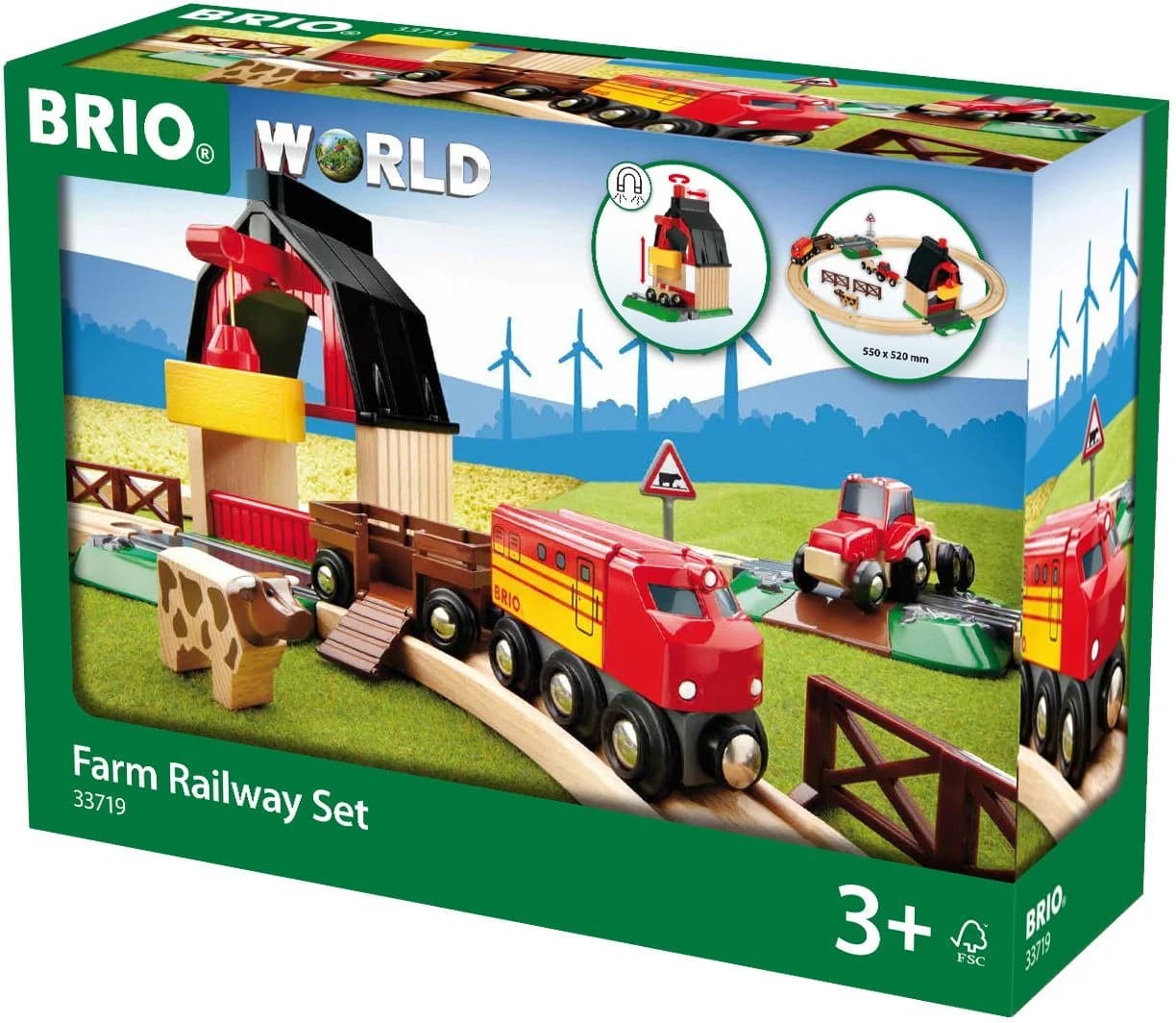 BRIO® Spielzeug-Eisenbahn BRIO® WORLD Bauernhof Set 20-tlg. Holz - Bild 4