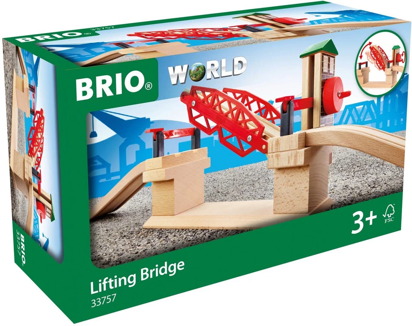 BRIO® Spielzeugeisenbahn-Brücke BRIO® WORLD, Hebebrücke - Bild 2