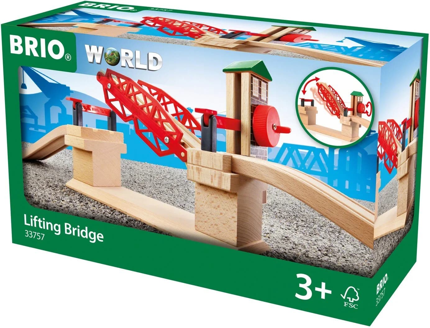 BRIO® Spielzeugeisenbahn-Brücke BRIO® WORLD, Hebebrücke - Bild 4