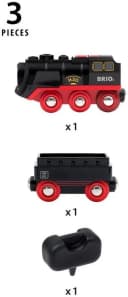 BRIO® Spielzeug-Zug Batterie-Dampflok mit Wassertank, Licht- und Dampffunktion Bild 5