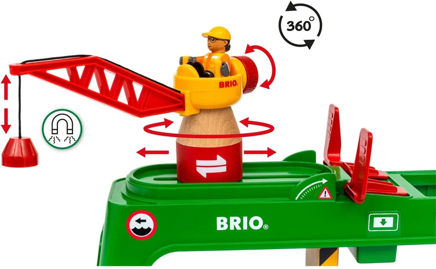 BRIO® Spielzeugeisenbahn-Erweiterung BRIO® WORLD Bahn Verlade-Terminal - Bild 5