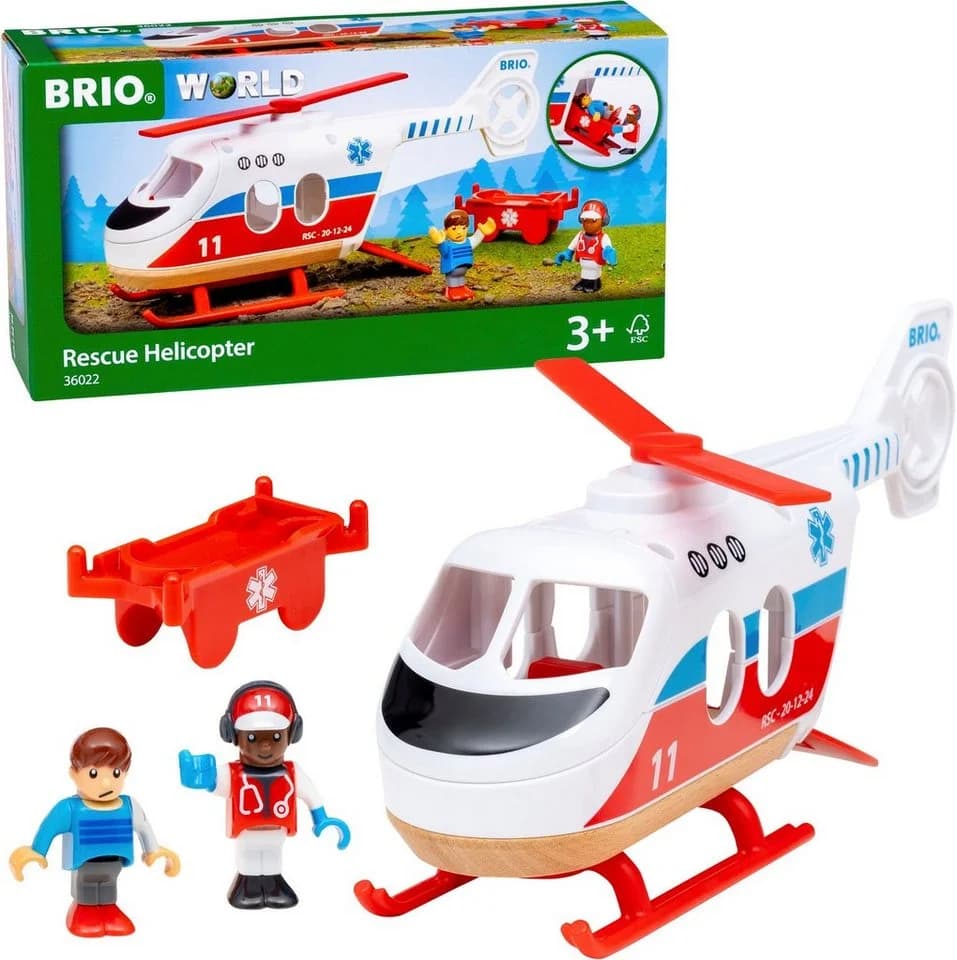 BRIO® Spielzeug-Hubschrauber BRIO® WORLD, Rettungshubschrauber Bunt - Bild 2