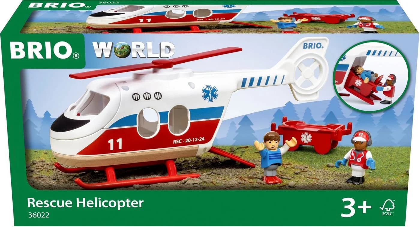BRIO® Spielzeug-Hubschrauber BRIO® WORLD, Rettungshubschrauber Bunt - Bild 4