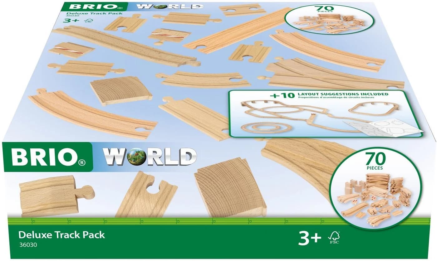 BRIO Gleise-Set BRIO WORLD Schienensortiment Deluxe 70-tlg. - Bild 3