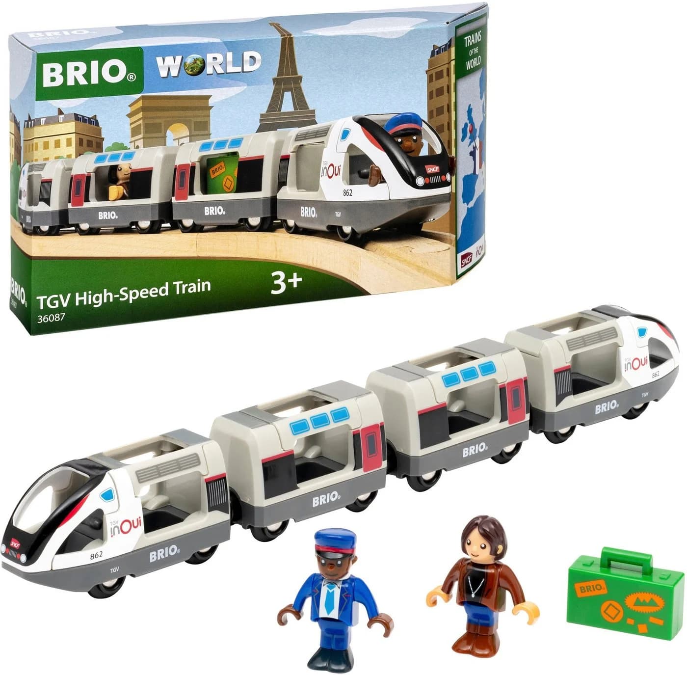 BRIO® Spielzeug-Eisenbahn BRIO® WORLD, TGV Hochgeschwindigkeitszug - Bild 2