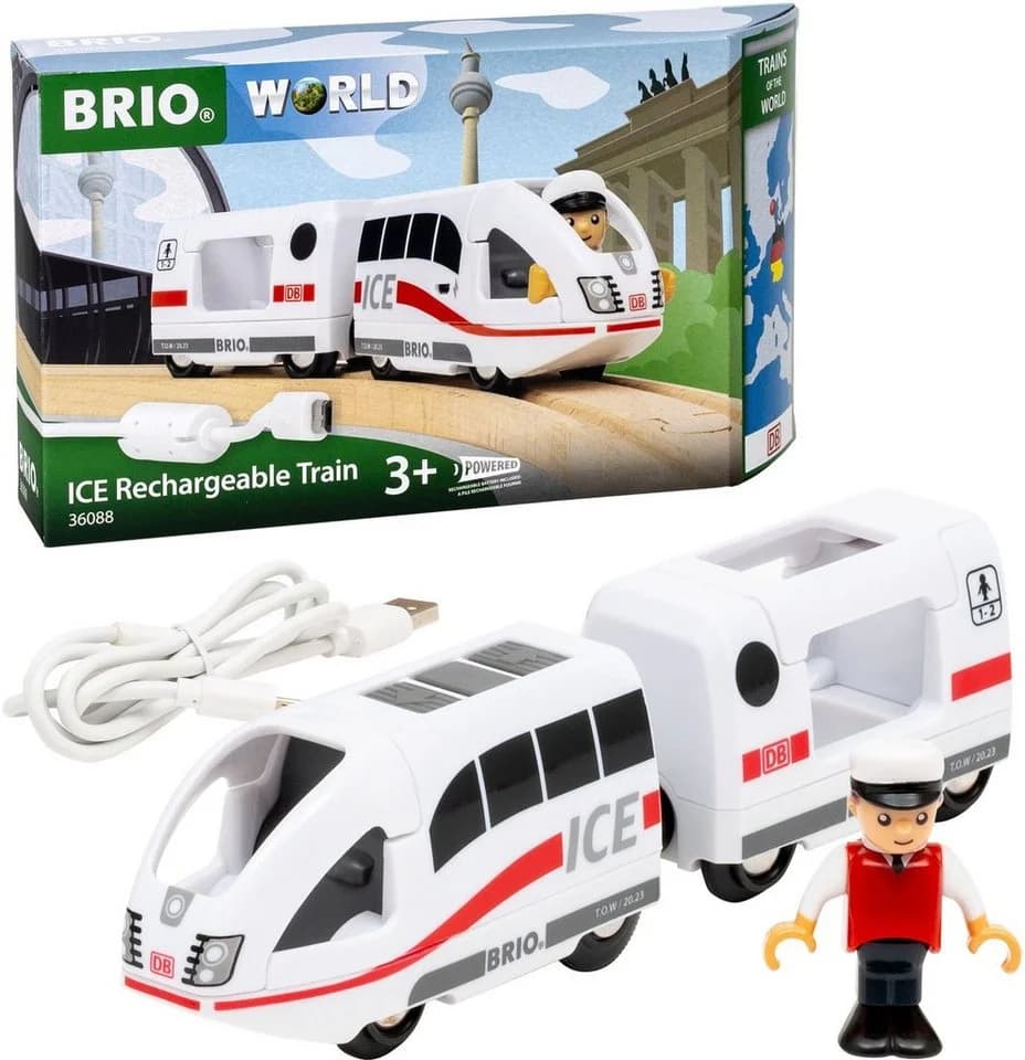 BRIO® Spielzeug-Zug BRIO® WORLD, ICE Batterie Zug Bunt - Bild 2