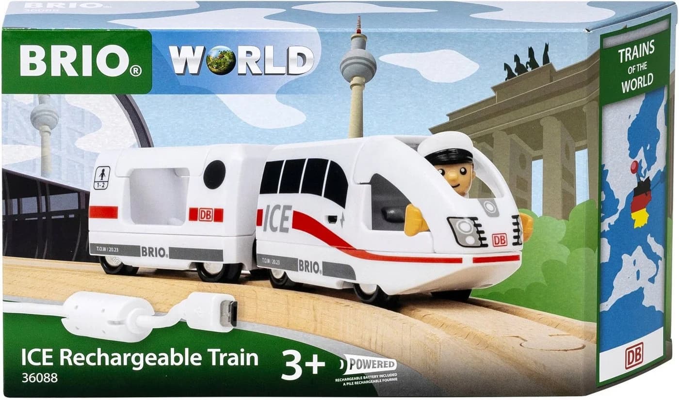 BRIO® Spielzeug-Zug BRIO® WORLD, ICE Batterie Zug Bunt - Bild 3