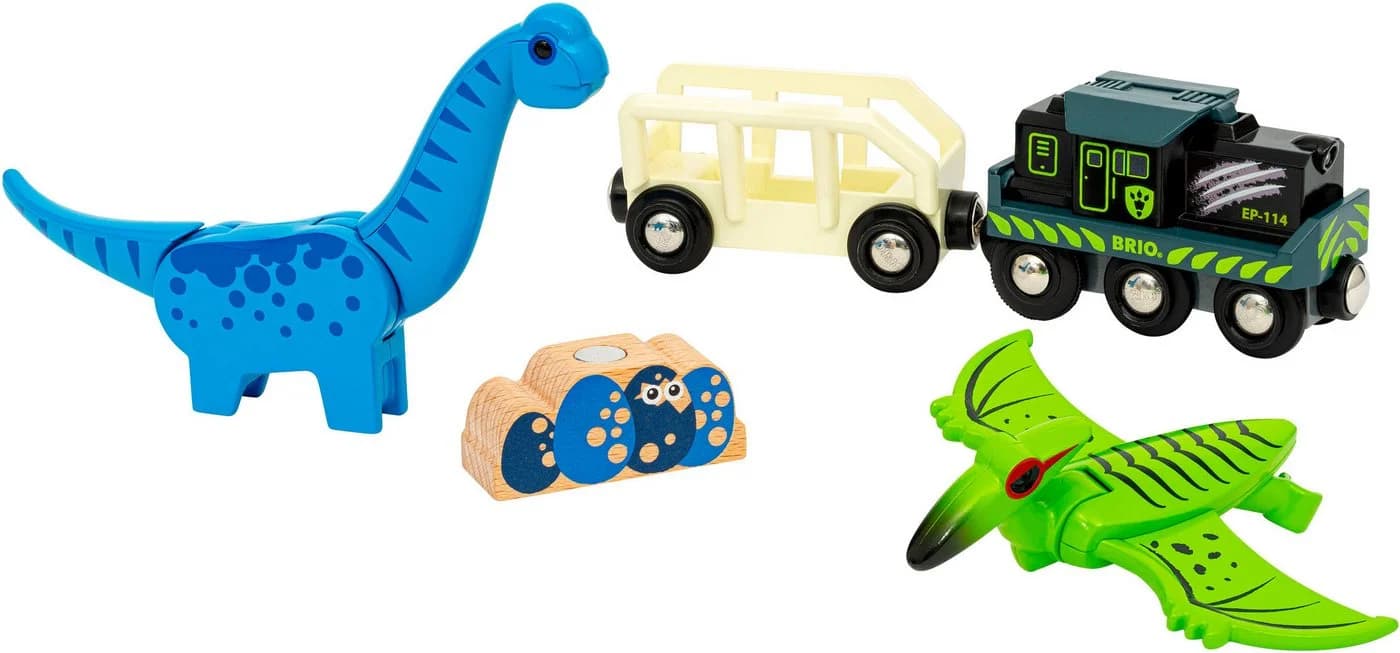 BRIO Dinosaurier Batteriezug 5-tlg. Spielzeug-Eisenbahn Bunt - Bild 2