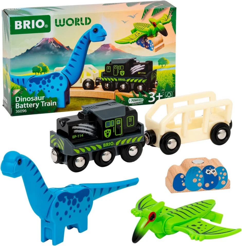 BRIO Dinosaurier Batteriezug 5-tlg. Spielzeug-Eisenbahn Bunt - Bild 3