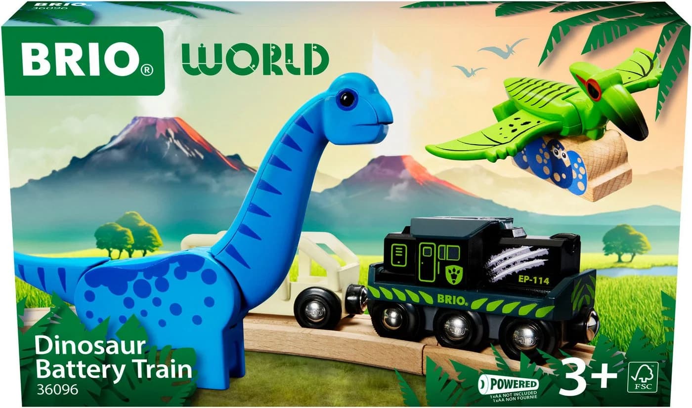 BRIO Dinosaurier Batteriezug 5-tlg. Spielzeug-Eisenbahn Bunt - Bild 4