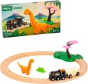 BRIO Dinosaurier Bahn Set 12-tlg. Holzspielzeug mit Zug & Figur Bild 3