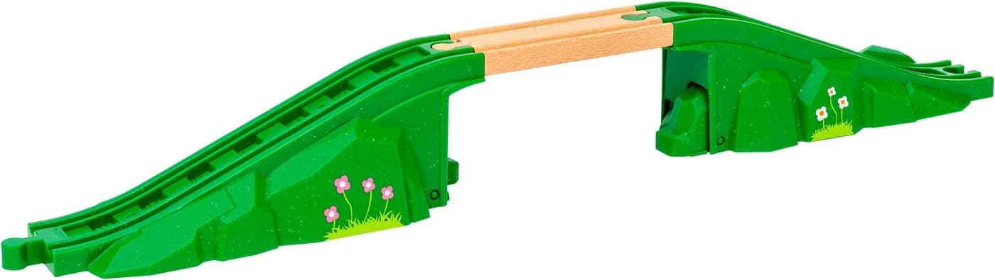 BRIO® Spielzeugeisenbahn-Brücke Modulare Brücke Grün - Bild 2