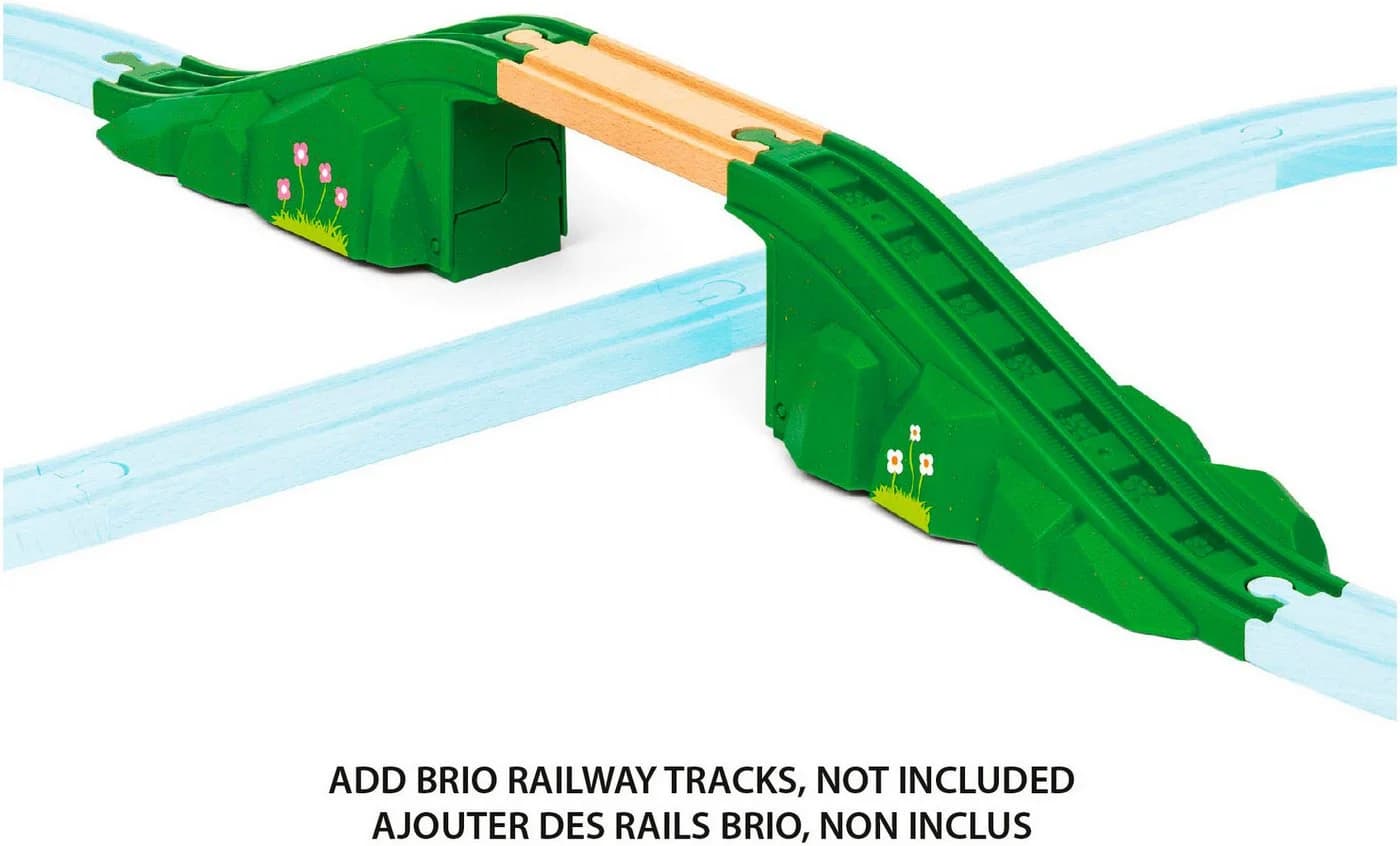 BRIO® Spielzeugeisenbahn-Brücke Modulare Brücke Grün - Bild 4