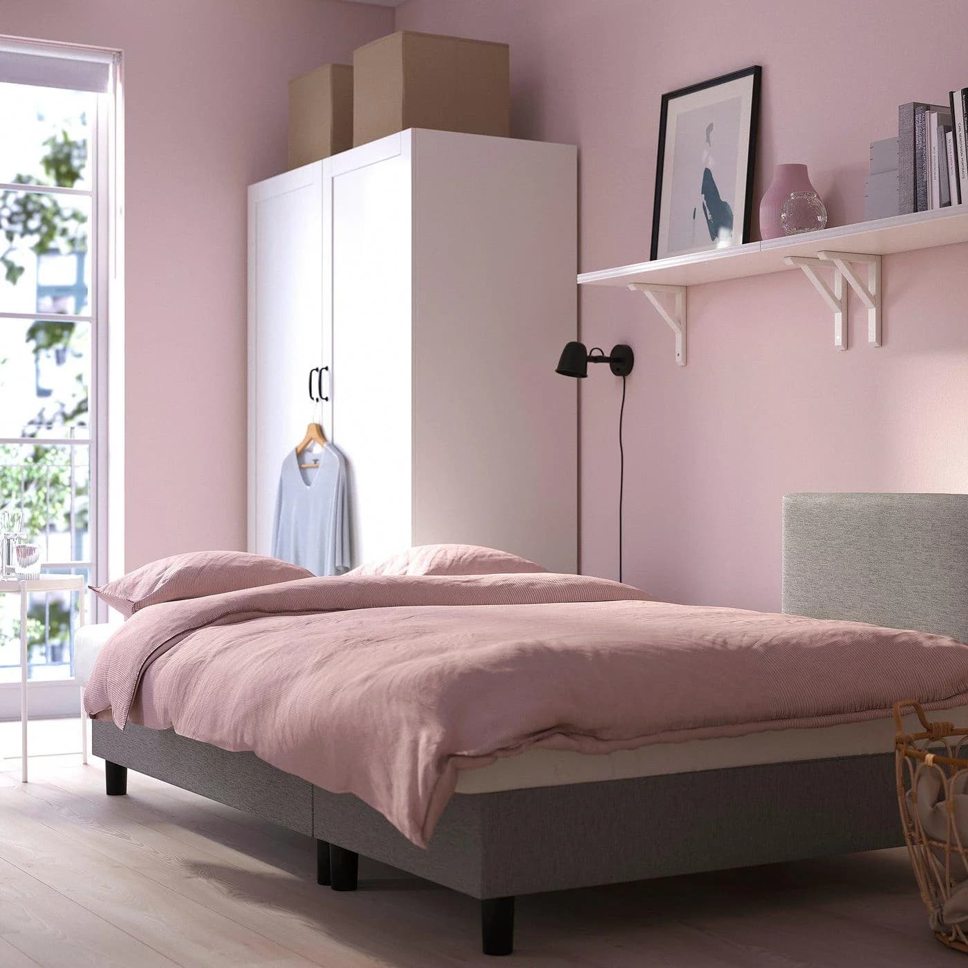 IKEA ÄLVDALEN 3er-Bettsofa mit Récamiere Grau-Beige
