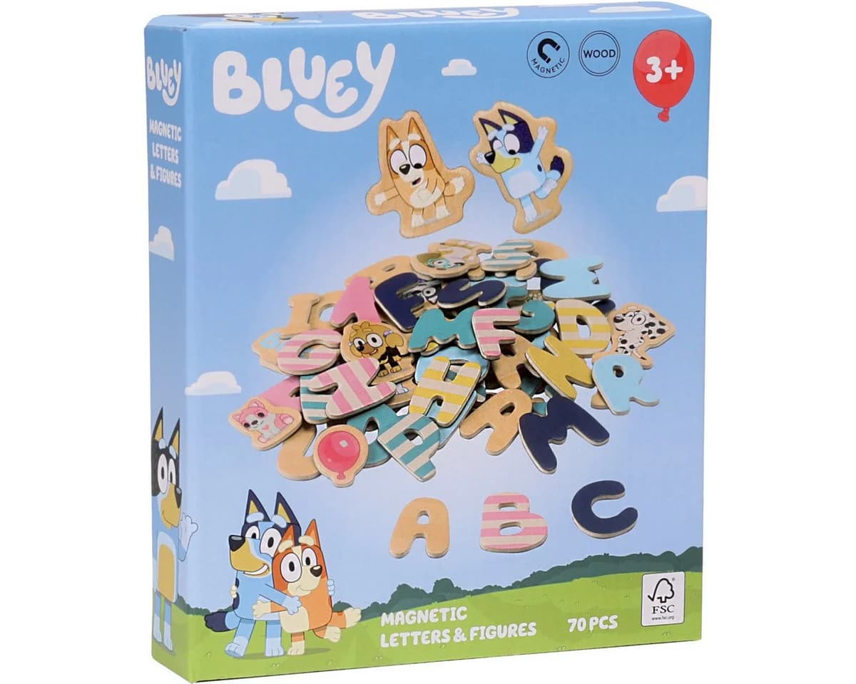 Bluey Kinder Magnetspielbausteine 70-tlg. Bunt Alphabet & Figuren - Bild 5