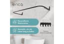 Erica Duschvorhangstange L-Form & U-Form Schwarz 4-in-1 Stahl Bild 3