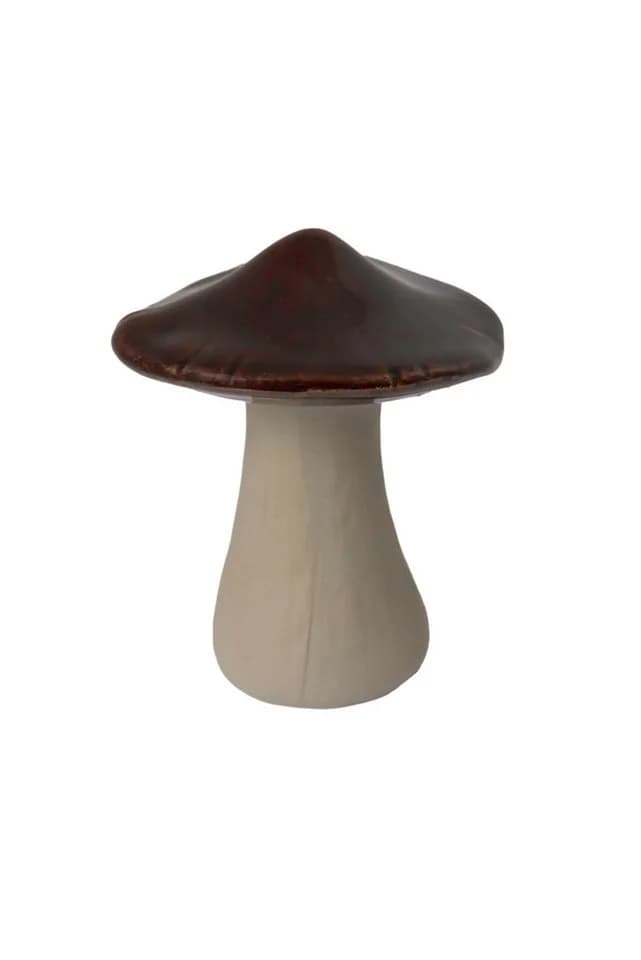 Storefactory Dekofigur Pilz Skogsby Keramik Glasiert Beige/Braun - Bild 2