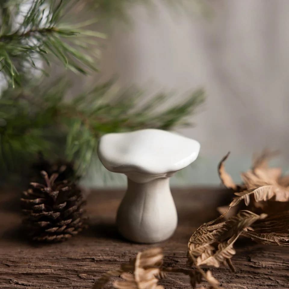 Storefactory Dekoobjekt Pilz Skogsryd Beige/Weiß Keramik - Bild 2