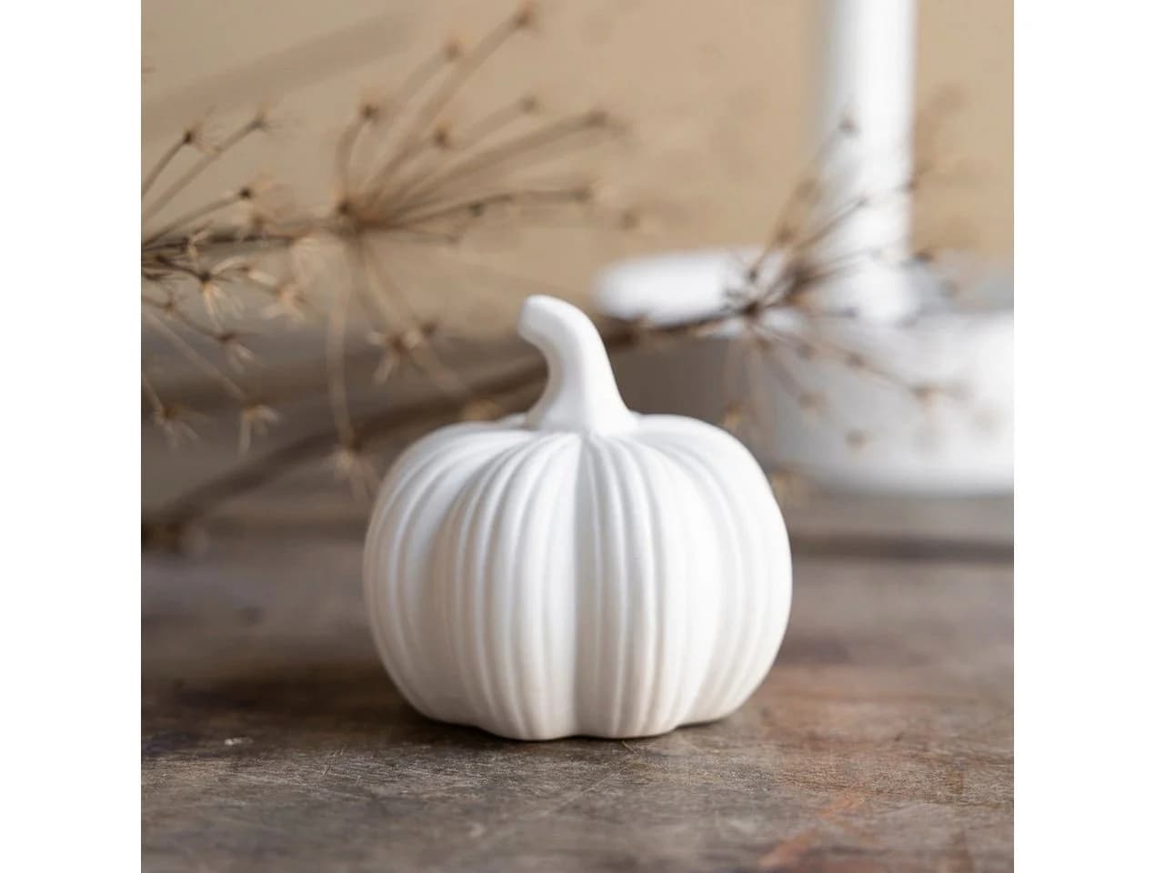 Storefactory Deko-Kürbis Hagshult Weiß Keramik - Bild 2