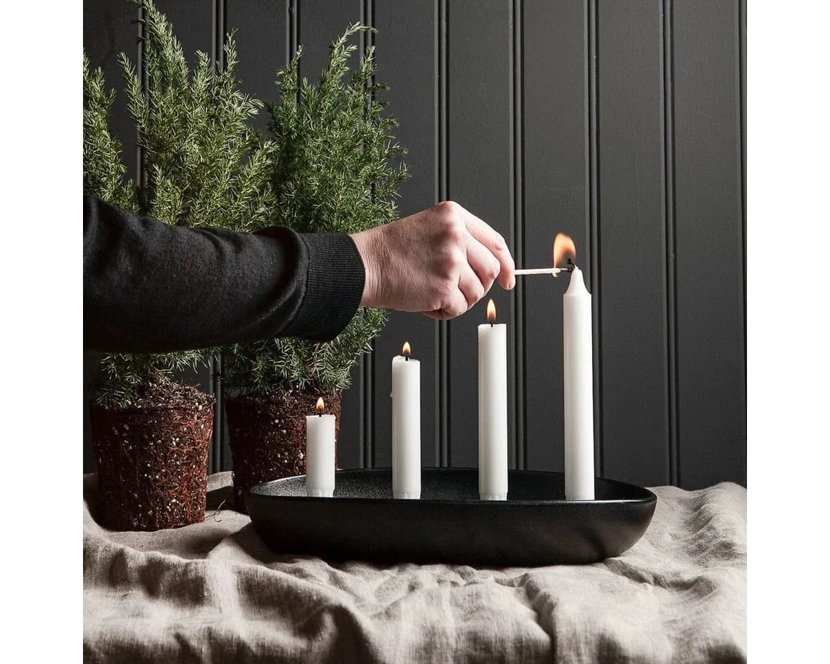 Storefactory Scandinavia Kerzenständer GRÖNDAL 4er glänzend schwarz - Bild 3