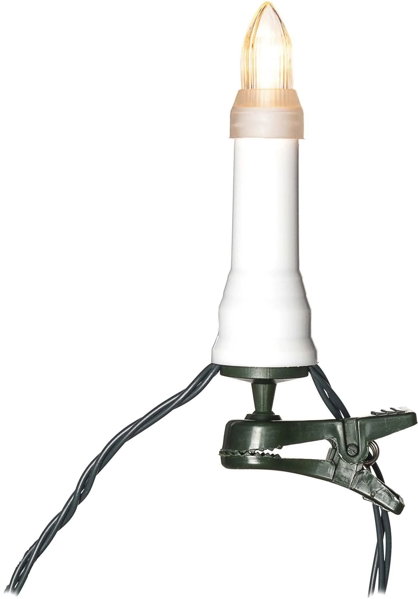 Konstsmide LED-Christbaumkerzen Weiß 16 Dioden Bernsteinfarben Outdoor