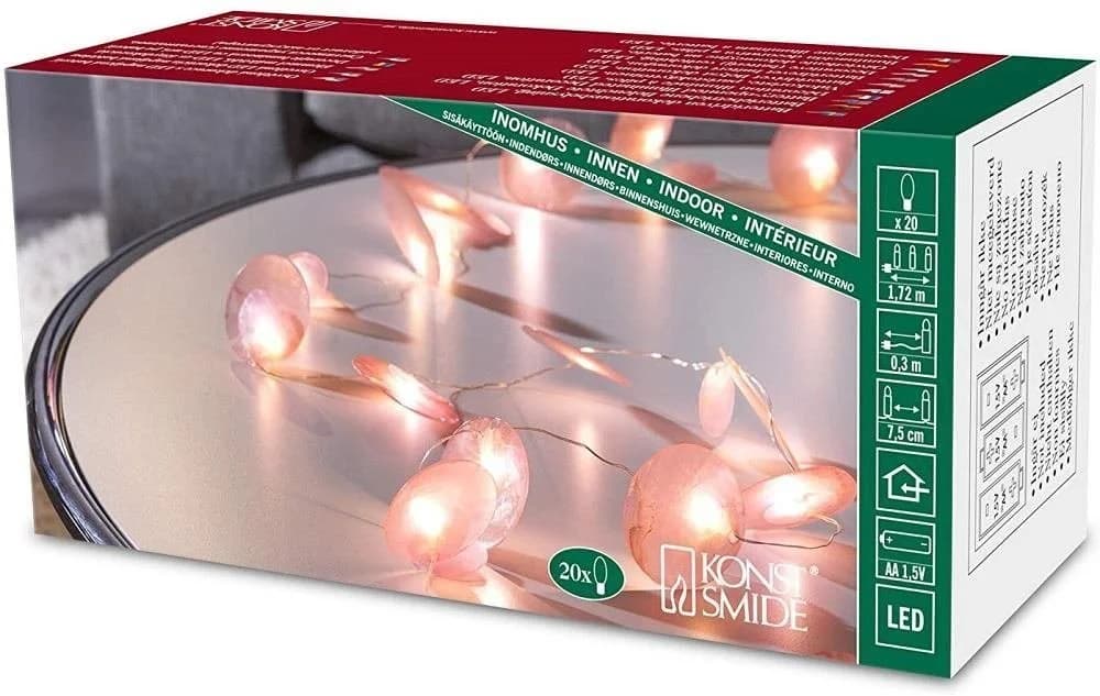 Konstsmide LED-Lichterkette 20er Pink 1,7m - Bild 3