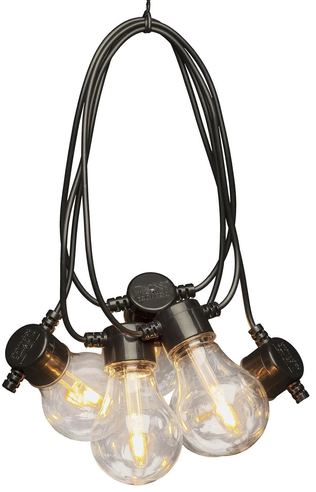 KONSTSMIDE LED-Lichterkette Solar Biergartenkette 14,5m