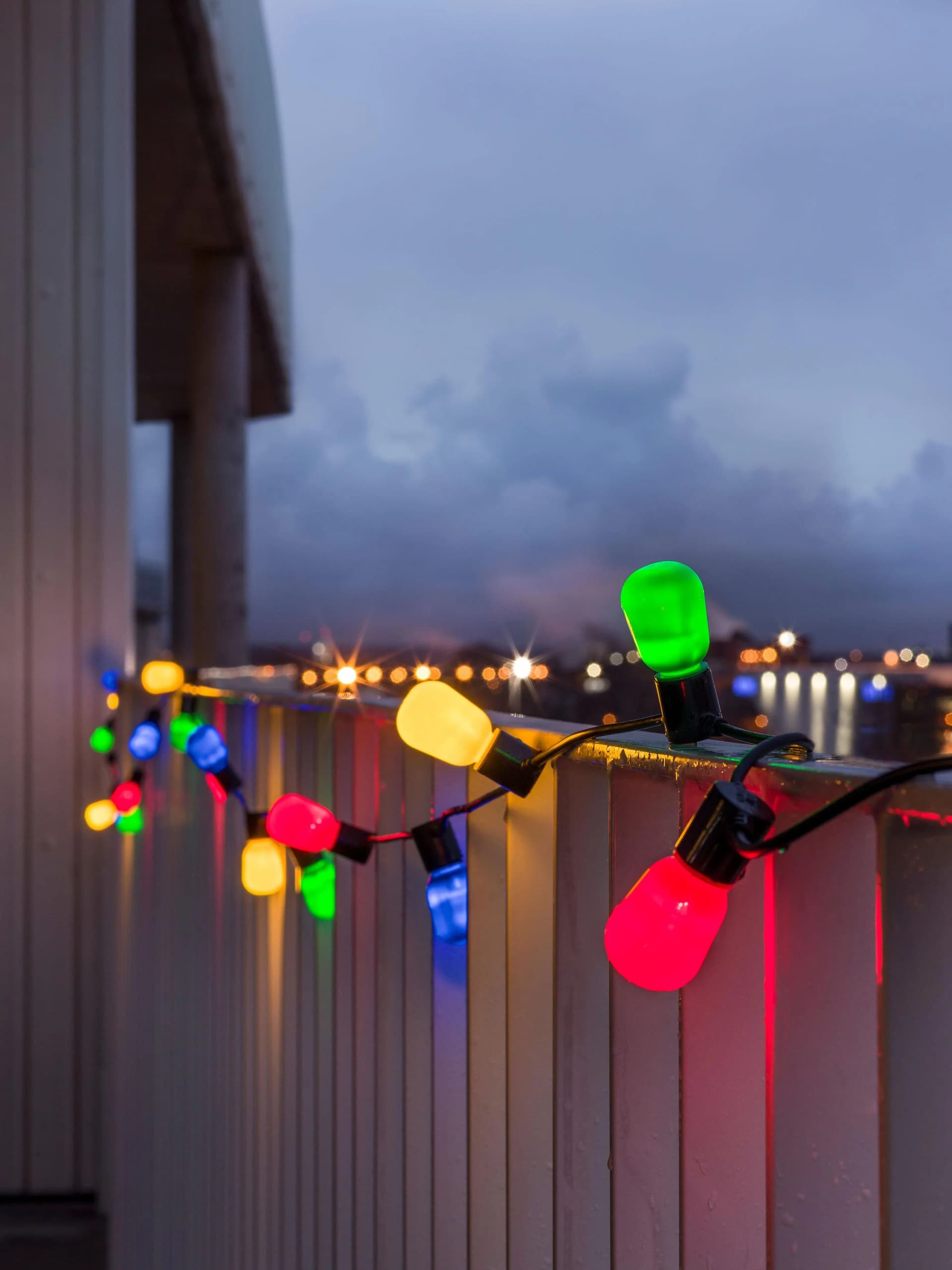Konstsmide LED-Lichterkette Schwarz Bunt 14,75m IP44