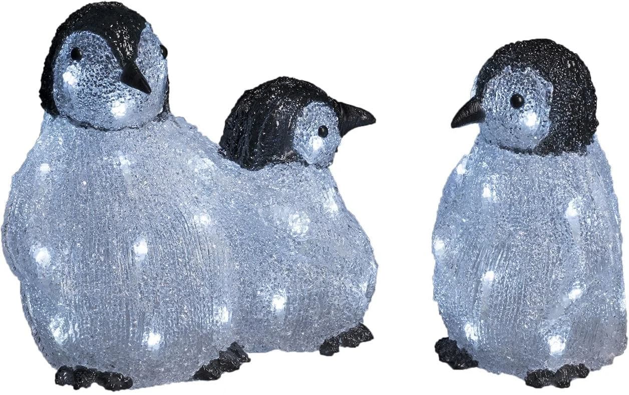 Konstsmide LED-Lichterkette Weihnachtsdeko aussen Pinguine 48 Stk