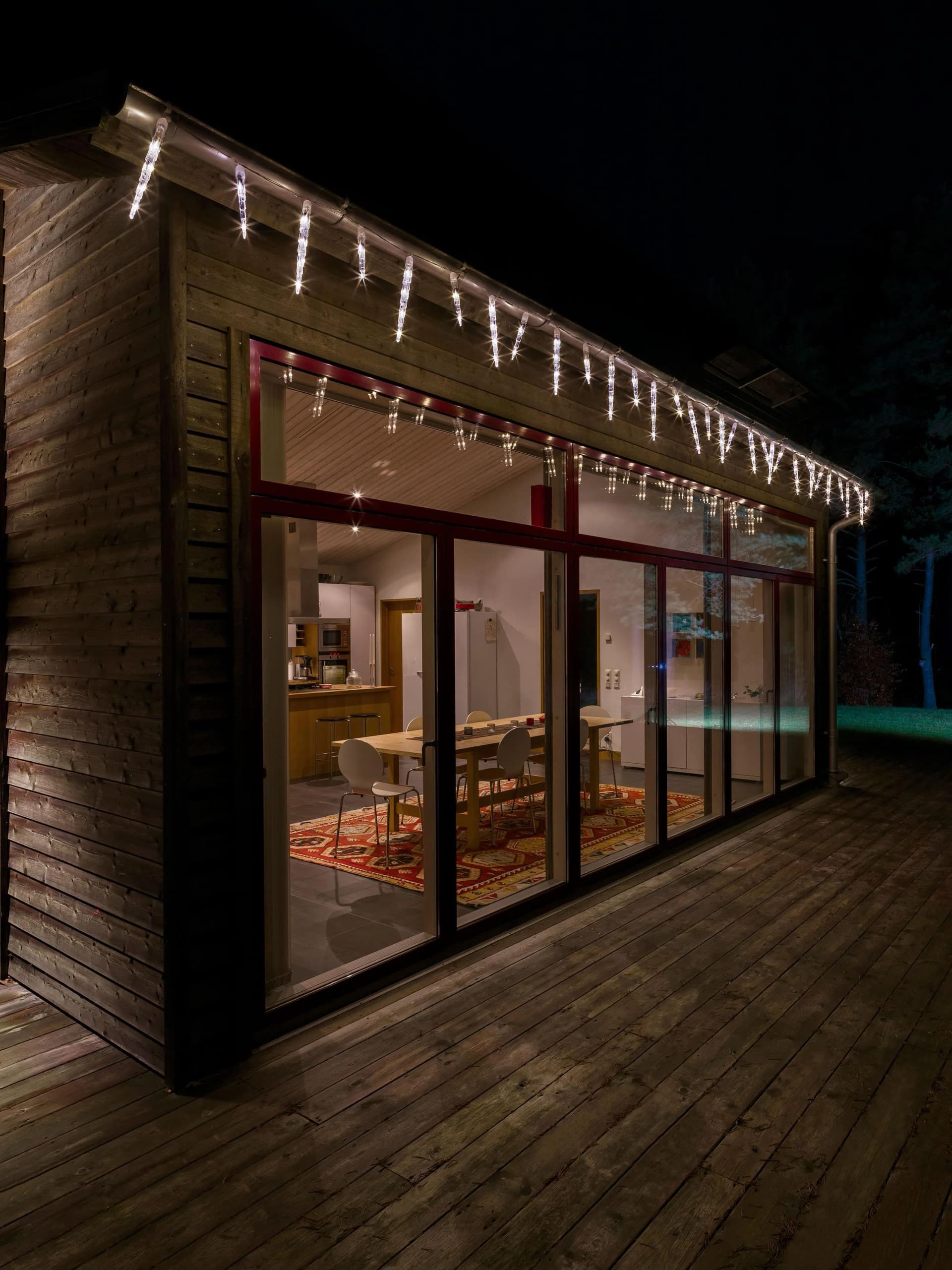 Konstsmide LED-Lichtervorhang Transparent Warmweiß 96 Dioden
