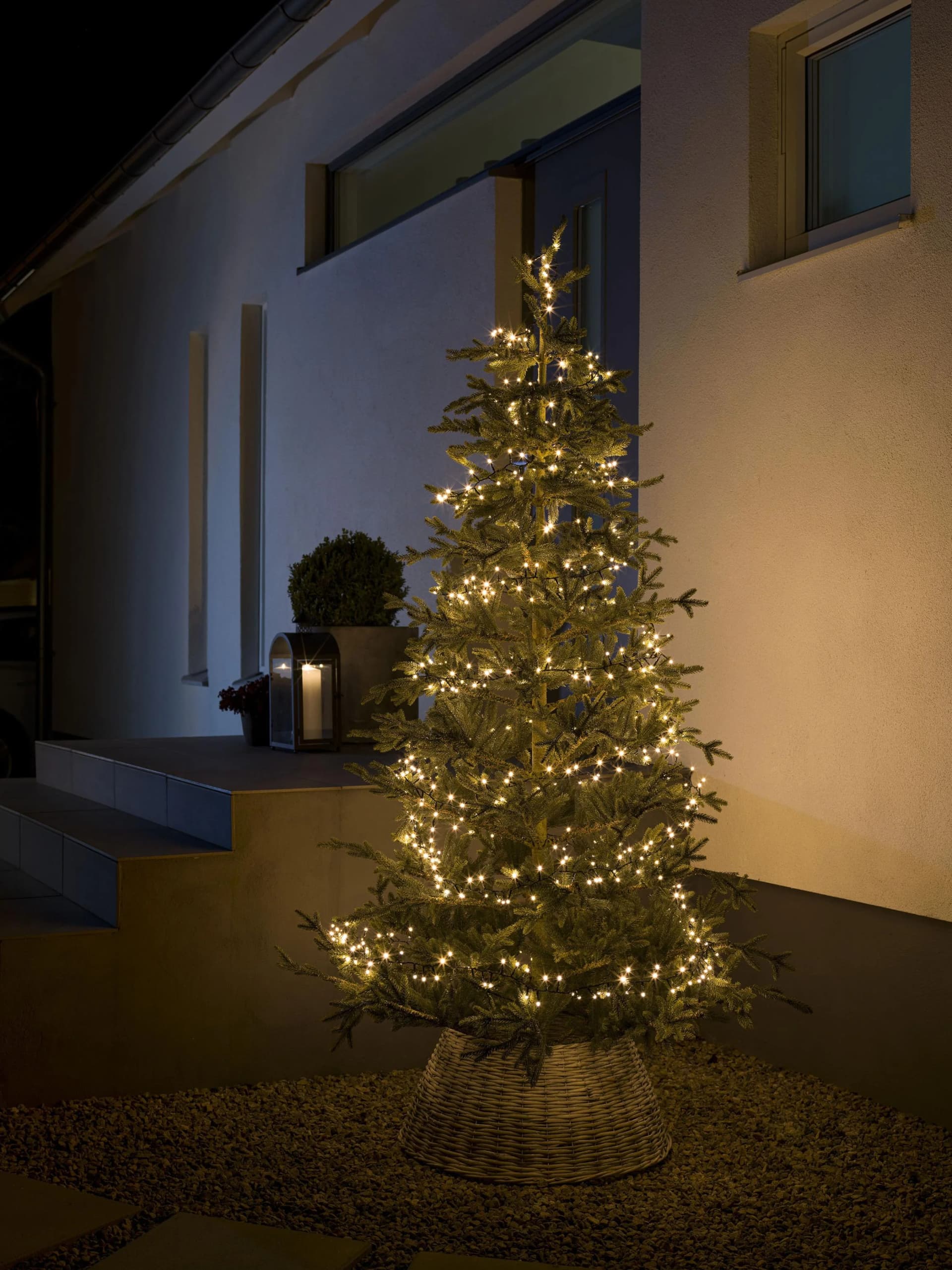 Lichterkette Schwarz Warmweiß 5m Festtagsbeleuchtung