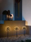 Konstsmide LED Gartenleuchte LED Spiessleuchte mit 3 Pusteblumen, LED fest integriert, bernsteinfarben Bild 1