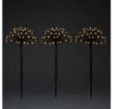 Konstsmide LED Gartenleuchte LED Spiessleuchte mit 3 Pusteblumen, LED fest integriert, bernsteinfarben Bild 3