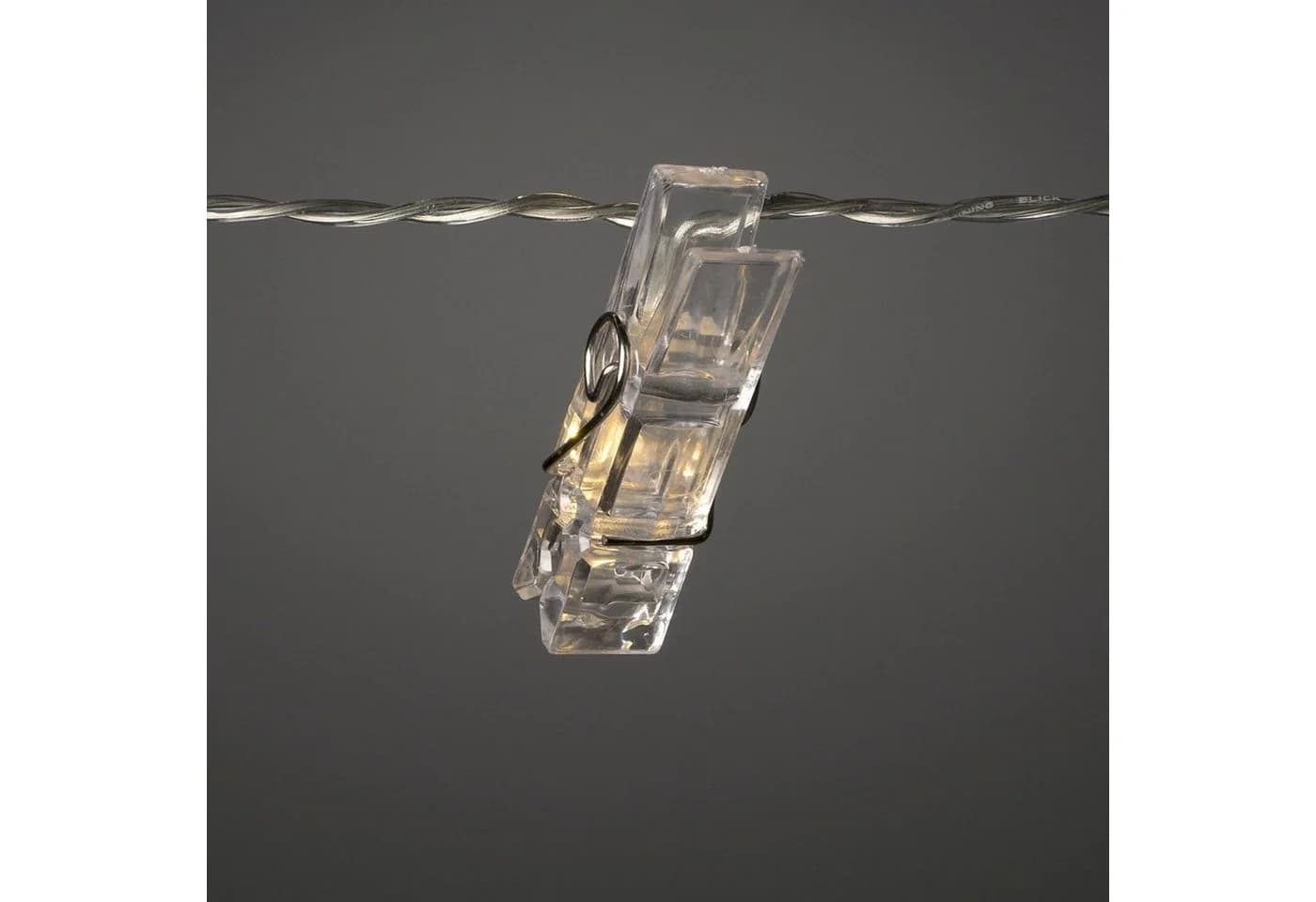 Konstsmide LED Clip Lichterkette 12 Wäscheklammern Warmweiß 2,75m - Bild 3