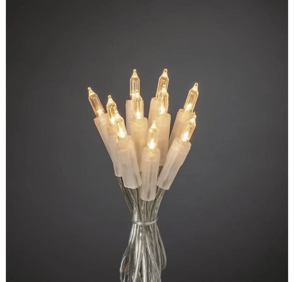 KONSTSMIDE LED-Mini-Lichterkette 20er warmweiß transparent