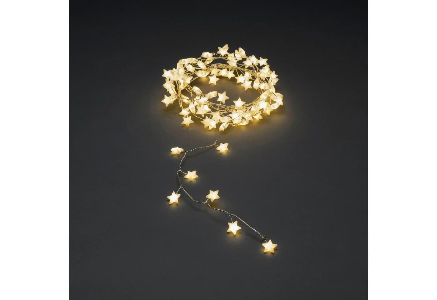 Konstsmide LED-Sternenlichterkette 90 Sterne Weiß Warmweiß
