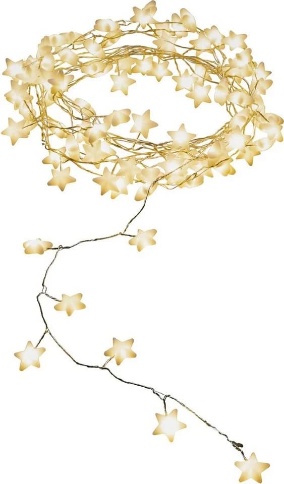 Konstsmide LED-Sternenlichterkette 90 Sterne Weiß Warmweiß - Bild 2