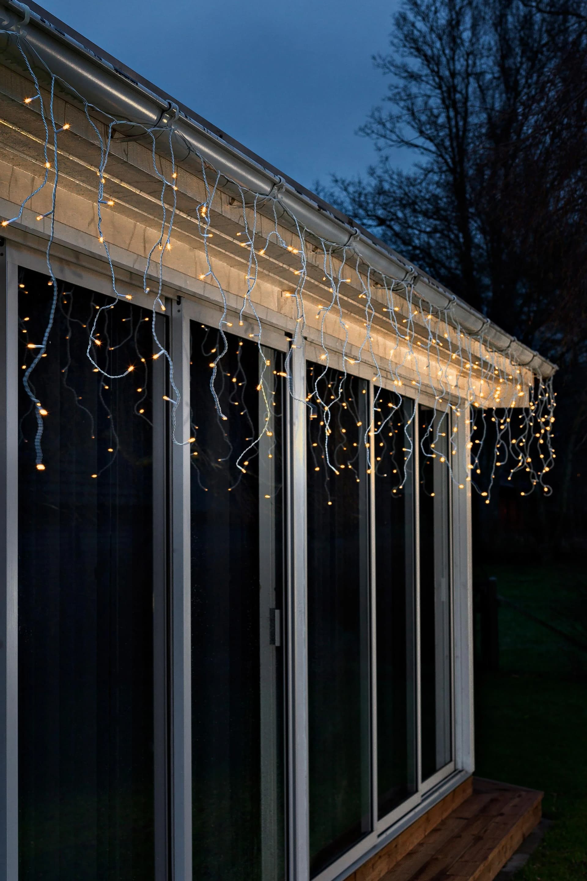 Konstsmide LED-Lichtervorhang 336 Dioden Weiß Warm-Weiß