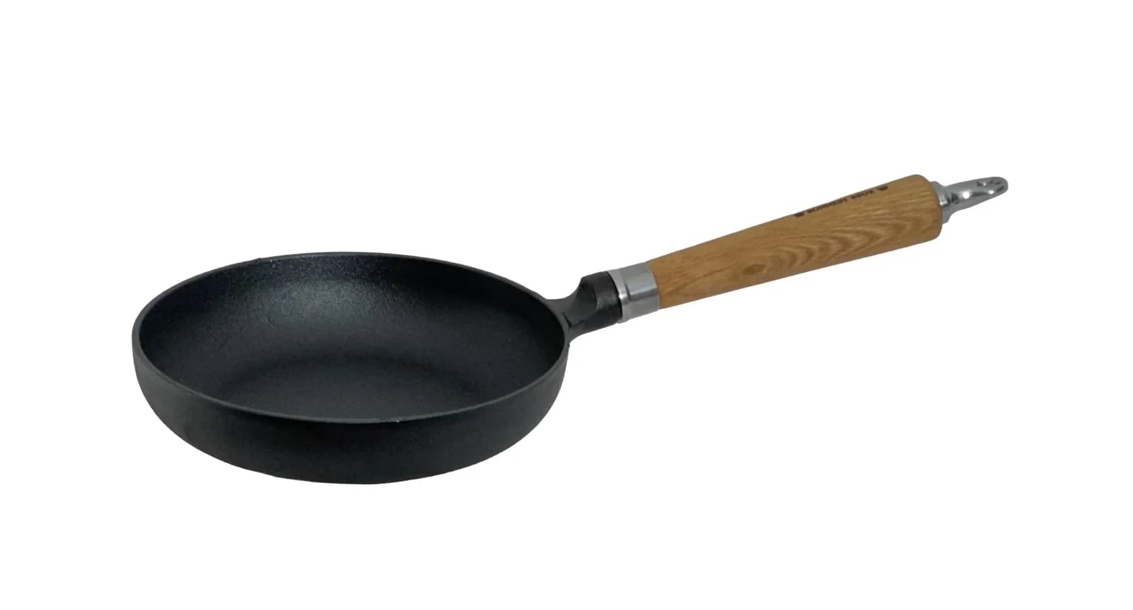 RONNEBY BRUK Bratpfanne Maestro 20cm Gusseisen Eichenholzgriff