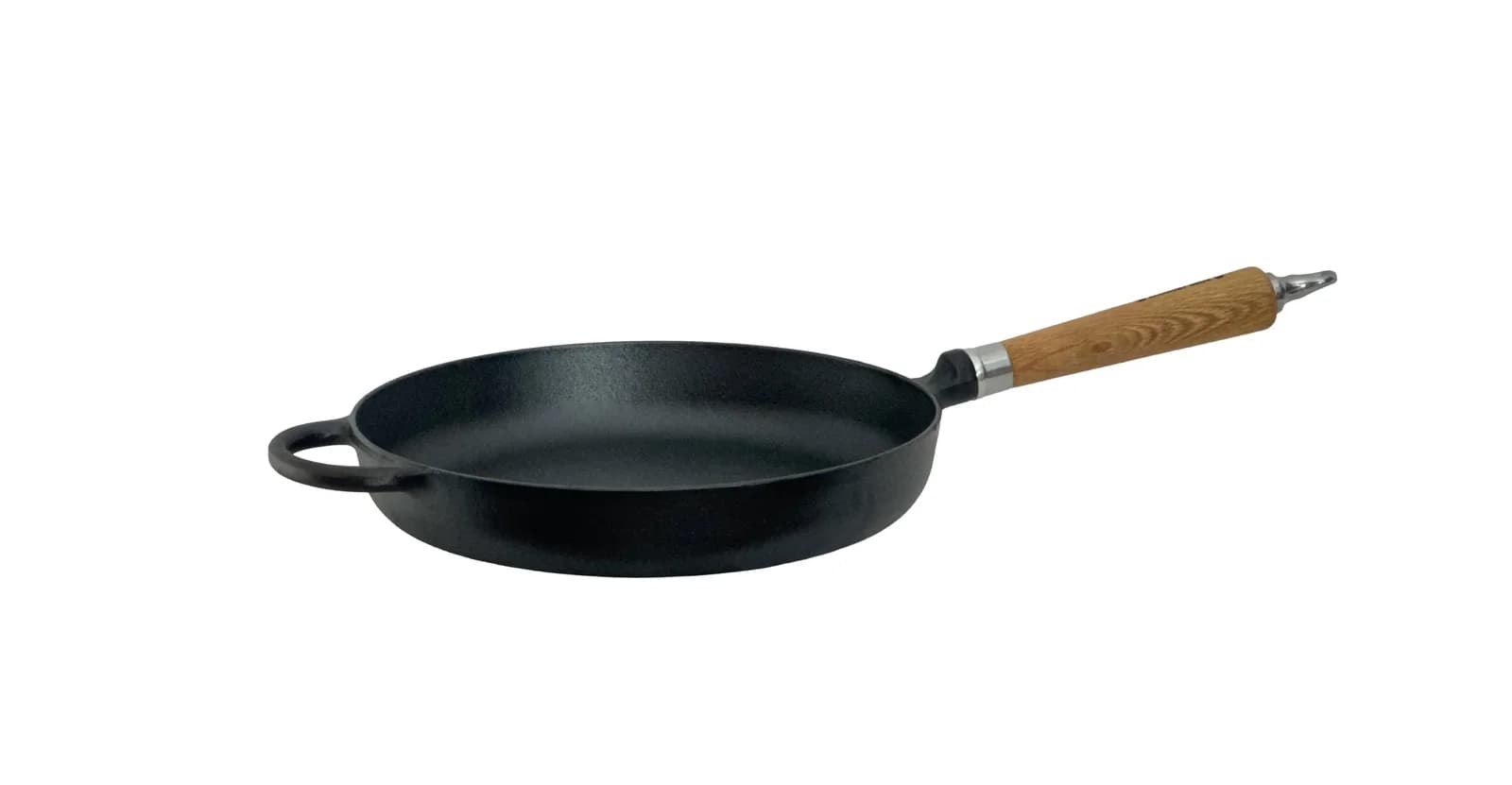 Ronneby Bruk Bratpfanne 28cm Gusseisen Eichenholzgriff