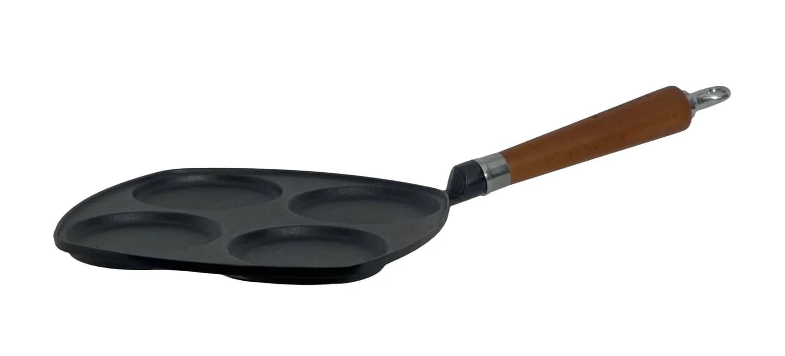 Bratpfanne RONNEBY BRUK 'Maestro Eierpfanne, 25 x 25 cm, mit Holzgriff', schwarz