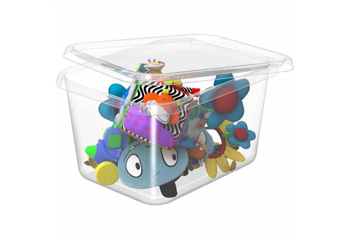 Orthex BasicBox M 25 l transparent Aufbewahrungsbox