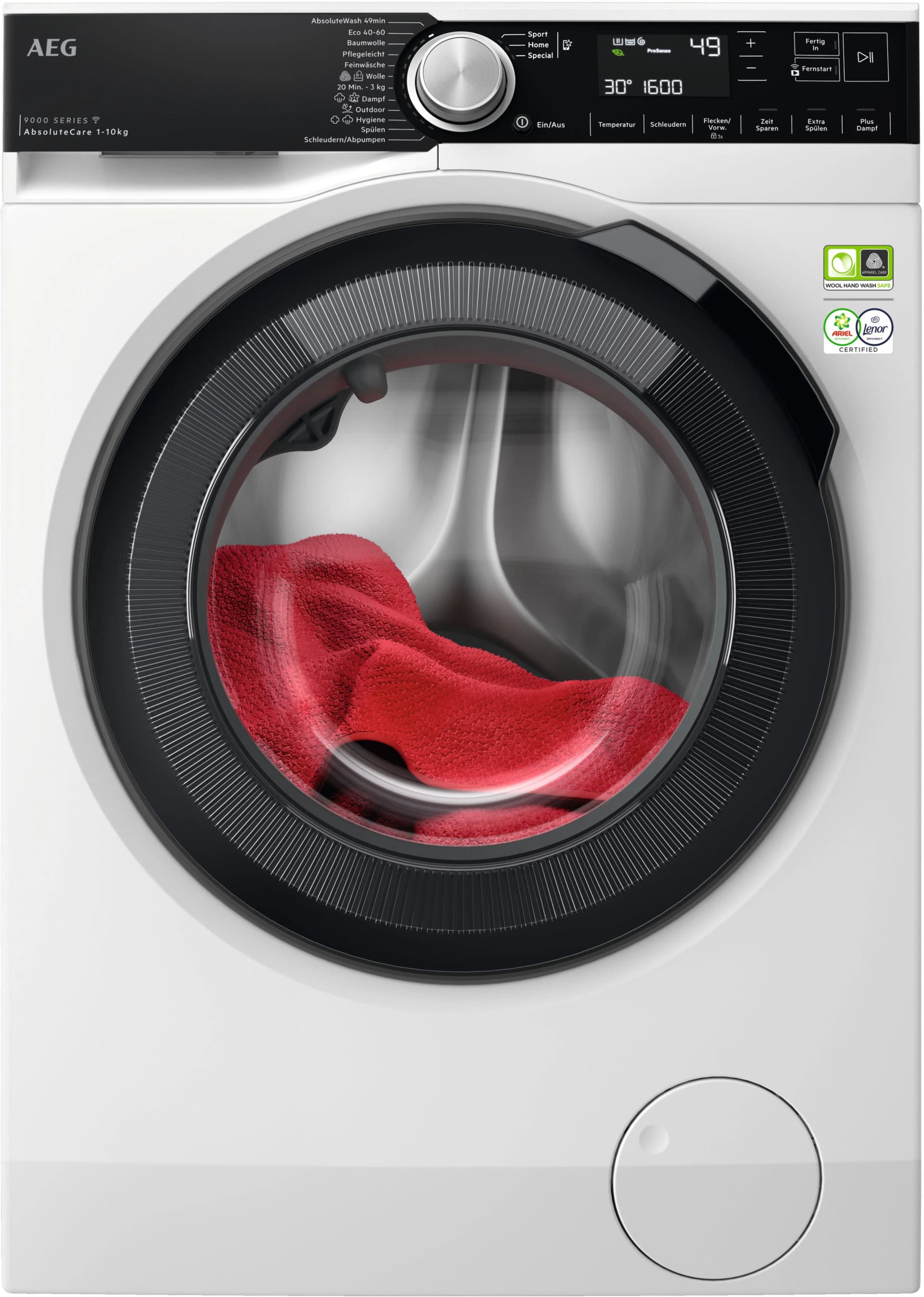 AEG Waschmaschine LR9W80600 914501216 10 kg Weiß ProSteam Dampffunktion