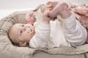 Elodie Babynestchen Tragbar Tender Taupe mit stabilem Boden Bild 5