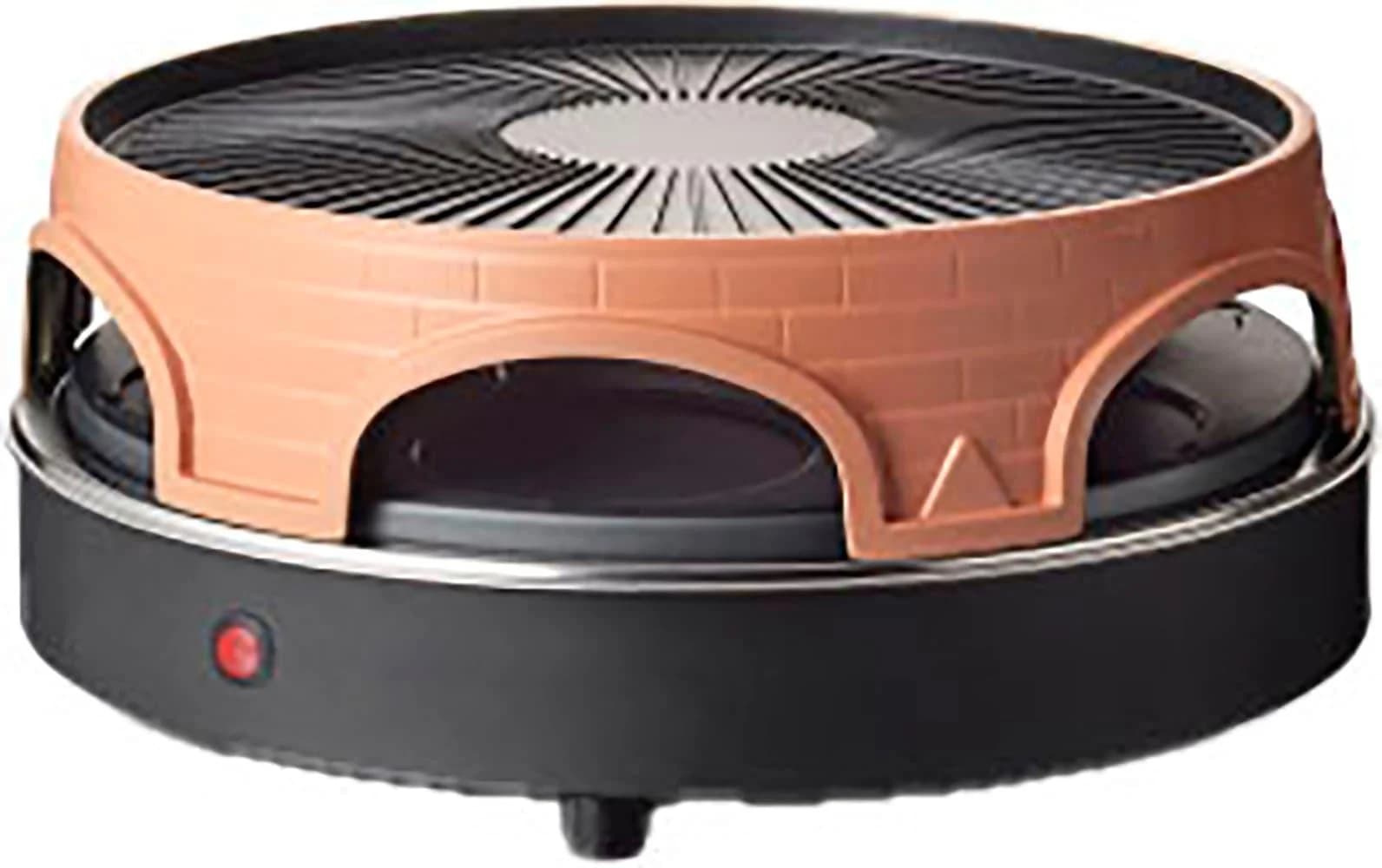 Mini-Pizzaofen Retro Kombigerät Orange/Schwarz
