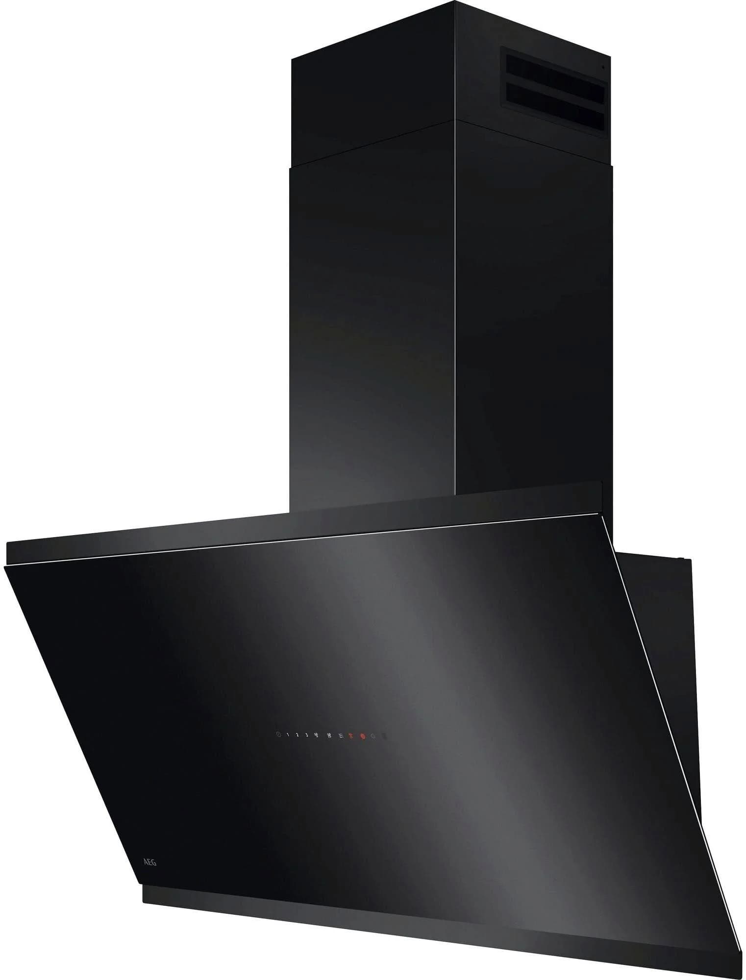 AEG Kopffreihaube GV77D91 Schwarz Silber mit Hob²Hood