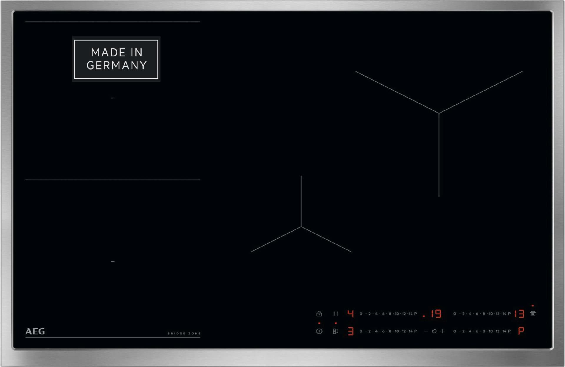 AEG Induktions-Kochfeld TO74I1B00UB PowerBoost Topferkennung Schwarz